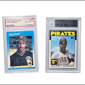 Barry Bonds Baseball Card Set - Blue and Yellow